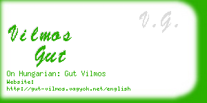 vilmos gut business card